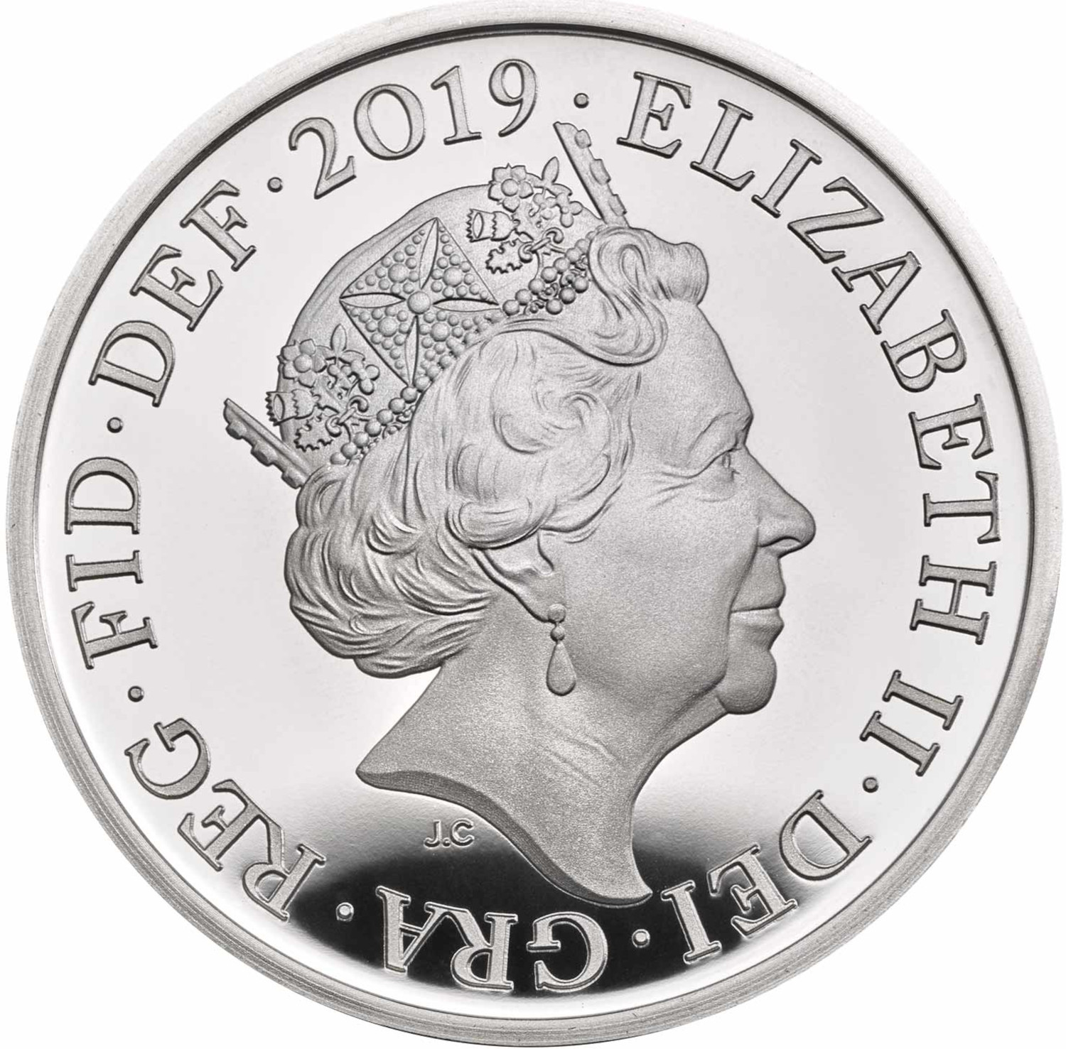 Elizabeth II 5th portrait; Royal Shield, Silver