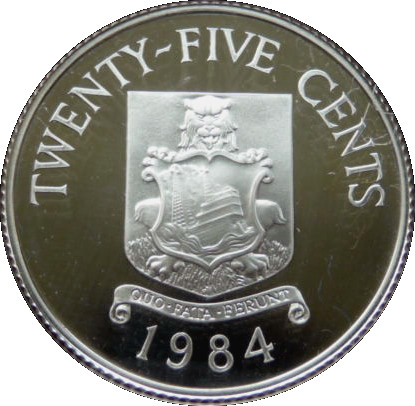 Elizabeth II Bermudas; Silver Proof Issue