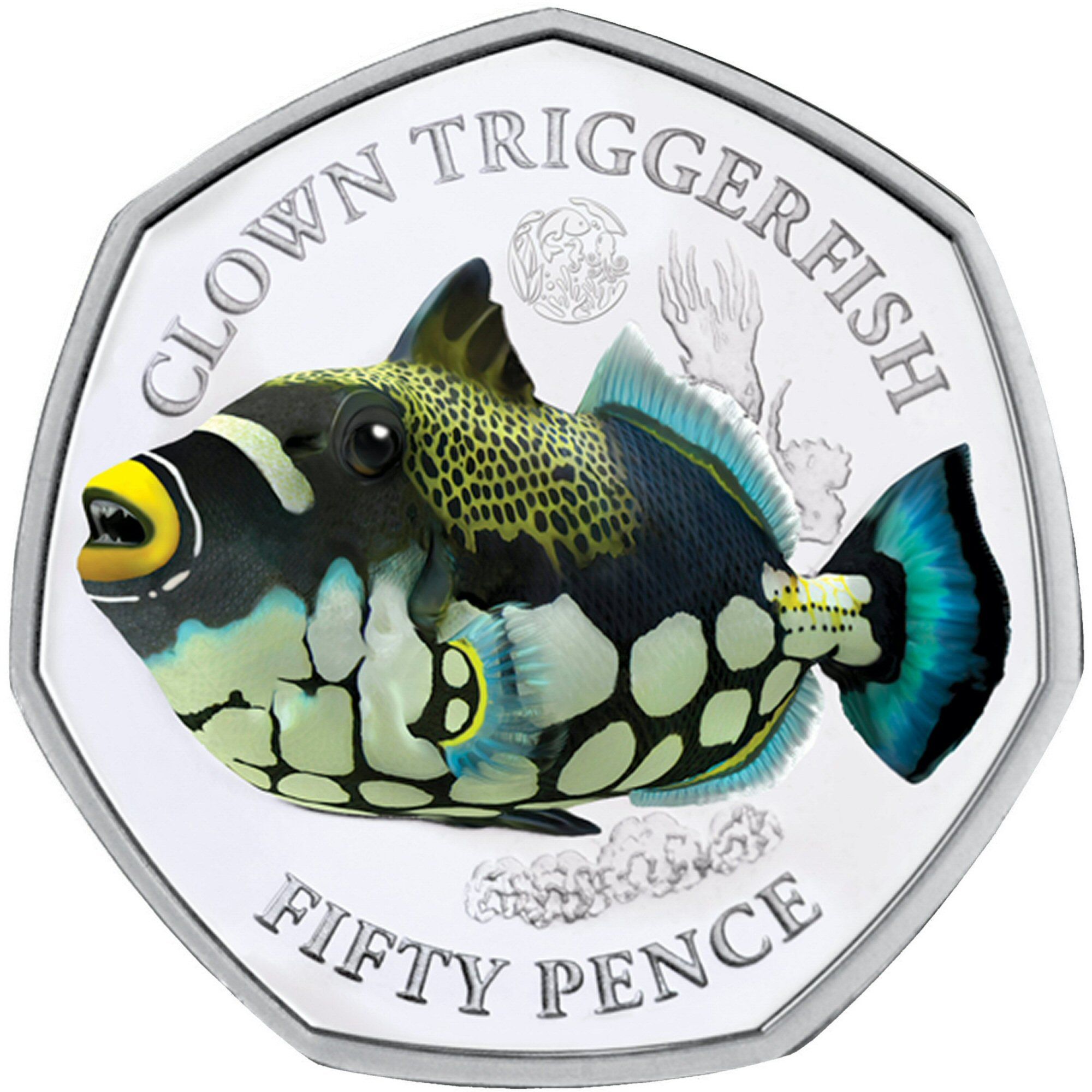 Elizabeth II Clown triggerfish; Silver