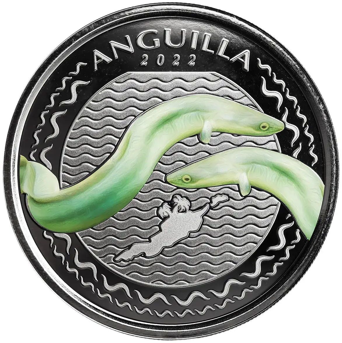 Elizabeth II Eel; Coloured