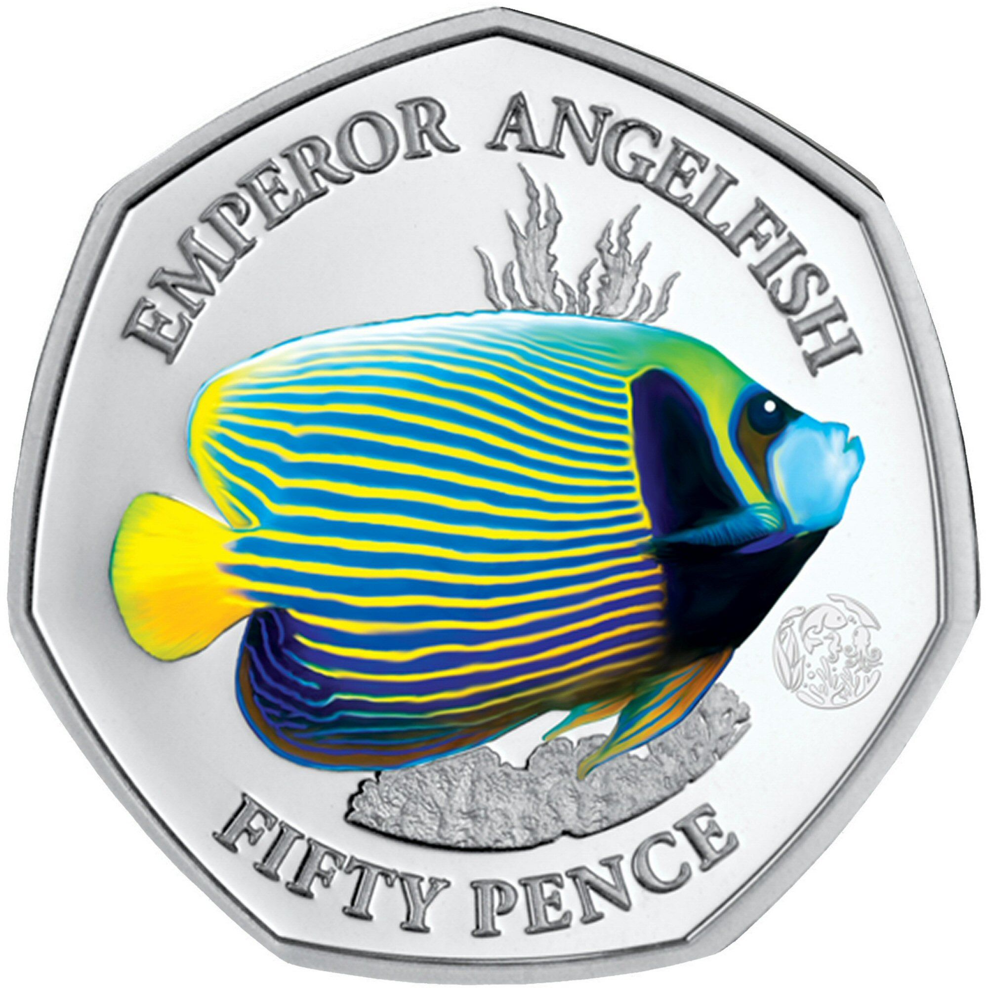 Elizabeth II Emperor angelfish; Silver