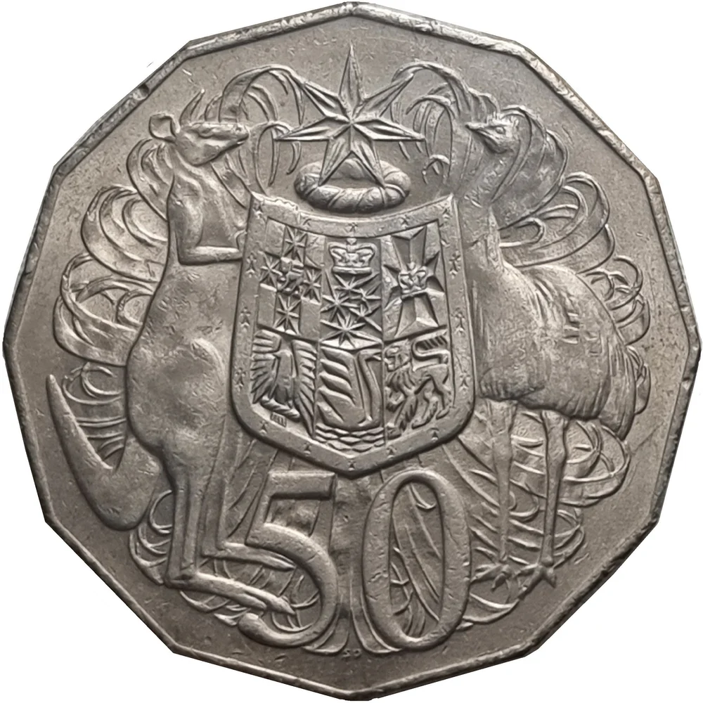 1969 Australia Elizabeth II 50 Cents (Dodecagonal)