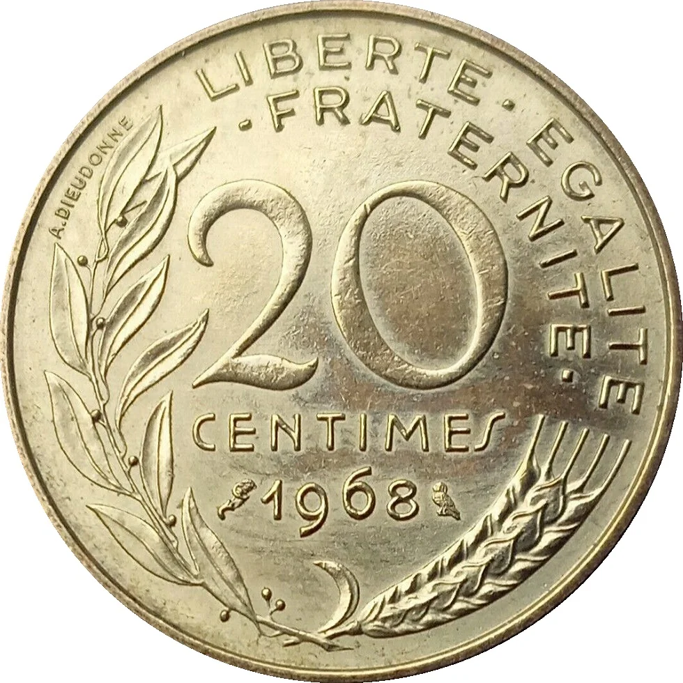1962 France 20 Centimes