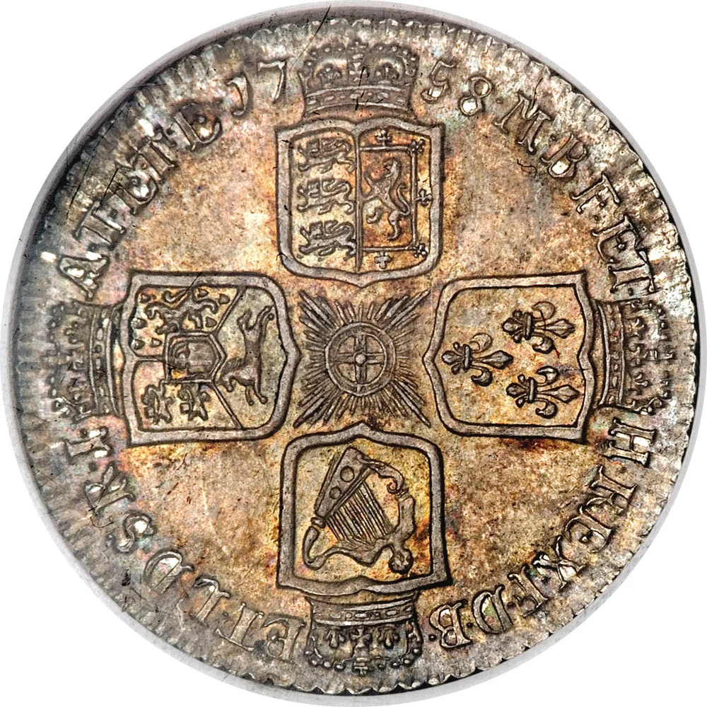 George II Older bust Shilling 1746 – reverse