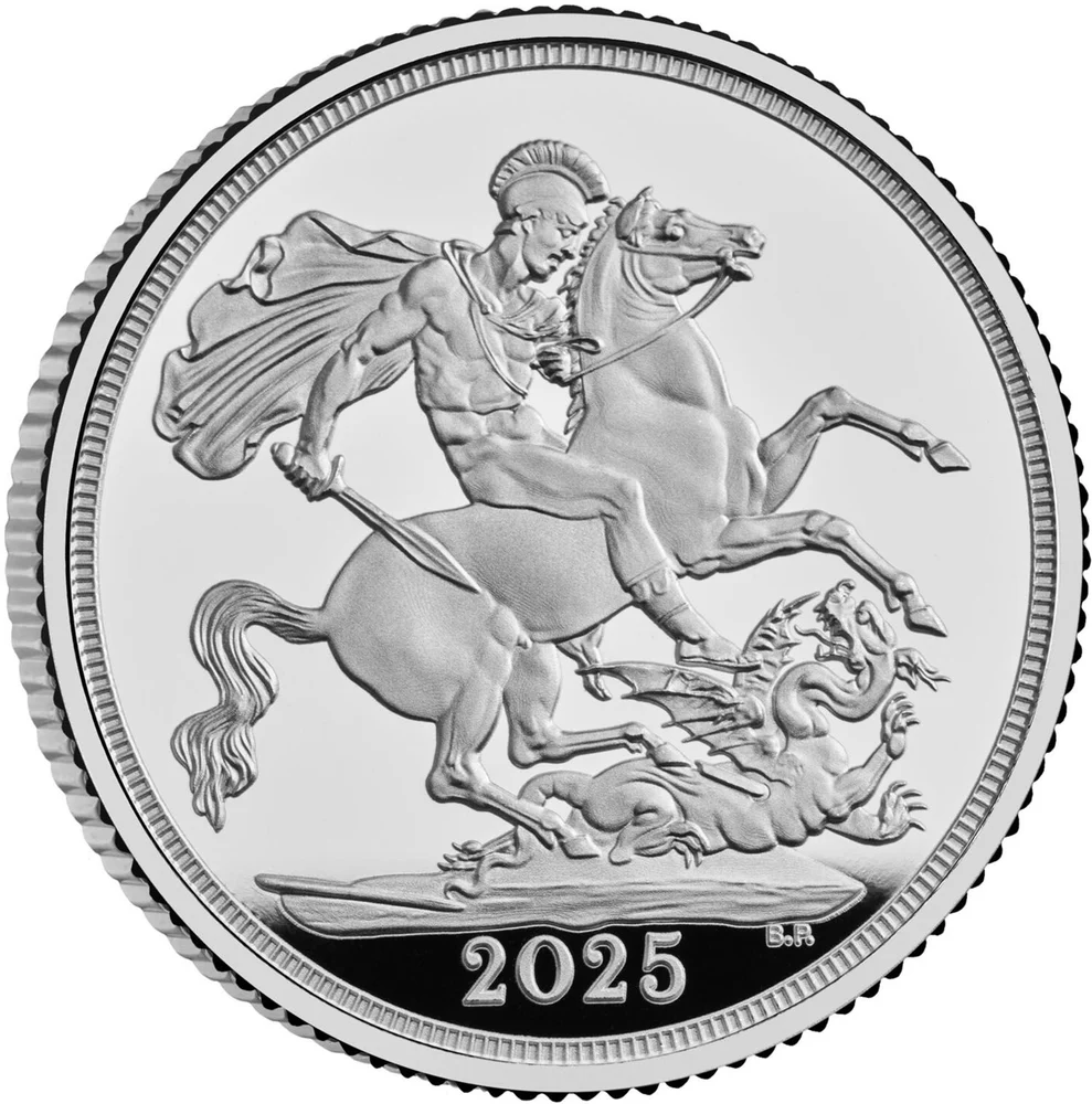 Charles III Silver Proof £1 2025 – reverse